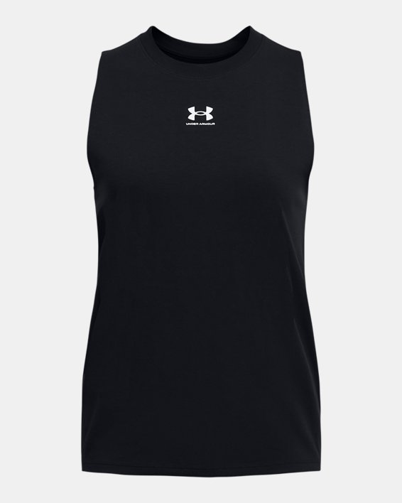 Women's UA Rival Muscle Tank in Black image number 4